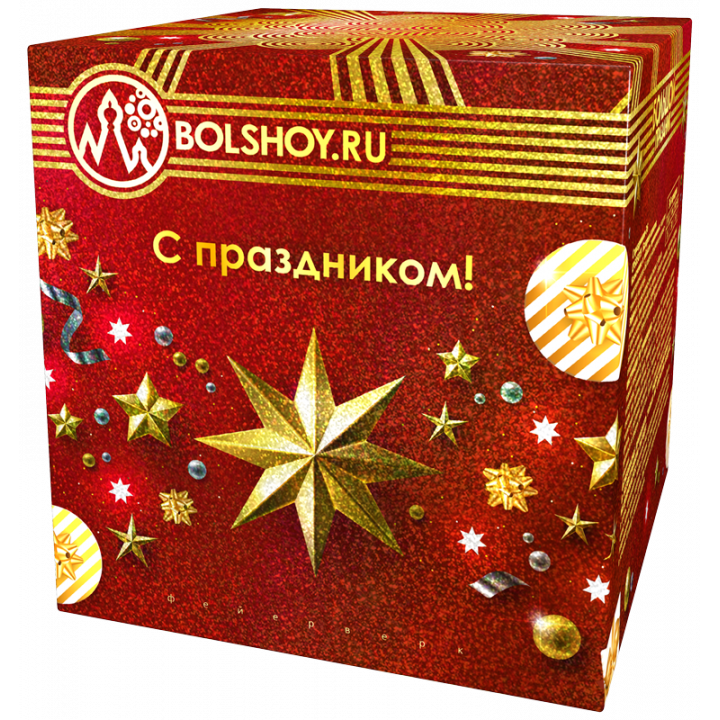 Купить Средние батареи салютов С праздником-36 в Новосибирске